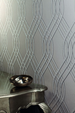 Silver table bowl wallpapered silver - art deco free wallpaper for mobile