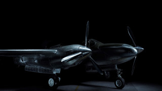 Small airplane dark lights open - its light free wallpaper