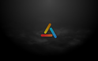 Black background rainbow logo dark - bauhaus free wallpaper
