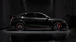 Black sports car garage night 3 - its door open free wallpaper