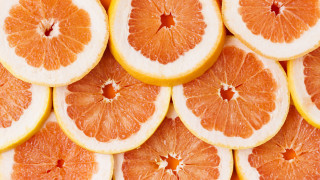 Oranges cut half stacked missing - half free wallpaper