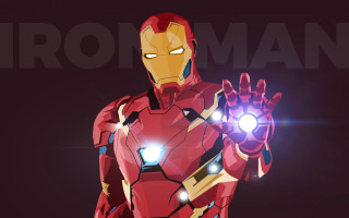 Ironman glowing hand 3d render - hand free wallpaper for desktop