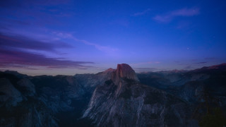 Mountain purple sky stars moon - darrell riche free wallpaper