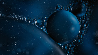 Blue water bubbles background filip - octane renderer free wallpaper for desktop