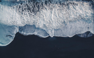 Ocean view waves shore beach - a view of the ocean free wallpaper