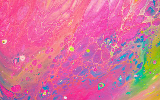 Colorful liquid wall bubbles abstract - canvas free wallpaper