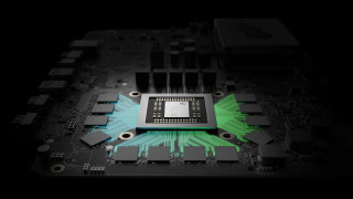 Motherboard green blue chip scenery - path free wallpaper for desktop