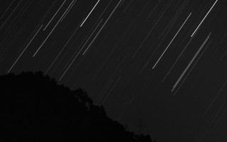 Night sky mountains trees astrophotography - astrophotography free wallpaper