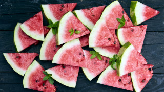 Watermelon slices mint summer vibrancy - mint free wallpaper