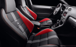 Red black car interior striped - interior free wallpaper