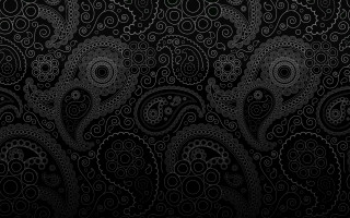 Black white paisley pattern background 3 - android jones free wallpaper
