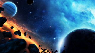 Space planet starry sky moon 2 - a space free wallpaper