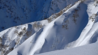 Skiing snow mountain forest winter - murata range free wallpaper