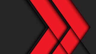Red ribbon black diagonal bauhaus - angular free wallpaper for desktop