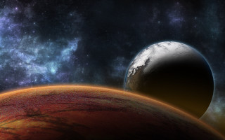 Space planet star background astronaut - a planet free wallpaper