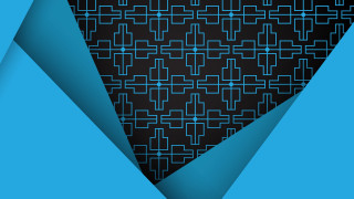 Blue black wireframe girl blush - a blue design free wallpaper