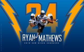 Football player running number 24 - lightning behind free wallpaper