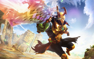 Flying man dragon back arm - a man in a costume free wallpaper for desktop