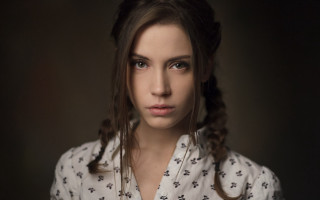 Woman braid serious eyes rpg - rpg portrait free wallpaper