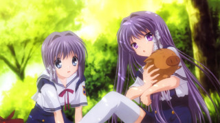 Anime girls woods teddy bear - a teddy bear free wallpaper for desktop