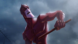 Cartoon character holding stick sky - a stick free wallpaper