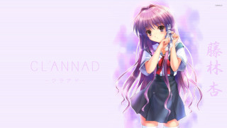 Girl long hair cell phone 3 - the wall behind her free wallpaper