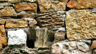 Stone wall hole rock wall - a stone wall free wallpaper
