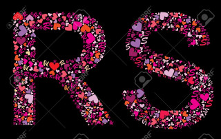 Hearts letter black background stock - a letter free wallpaper