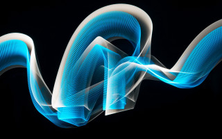 Blue white swirl hologram glowing - a white swirl free wallpaper