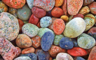 Colorful rocks pile detailed pointillism - pointillism free wallpaper