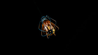 Lit bulb dark wire wrapped - a wire free wallpaper