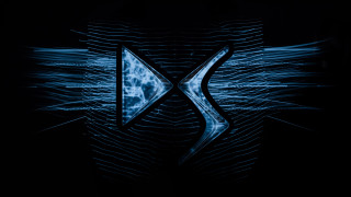 Black background blue x logo - douglas robertson bisset free wallpaper
