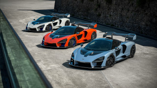 Three supercars parking lot stone - andrew allan free wallpaper