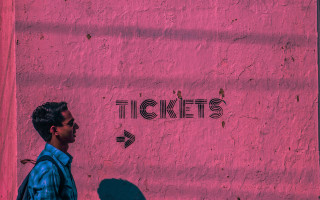 Man pink wall tickets neon - past free wallpaper