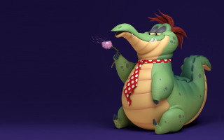 Alligator red tie polka flower - arnold free wallpaper