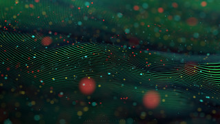 Christmas city bokeh particles 3d - particle free wallpaper