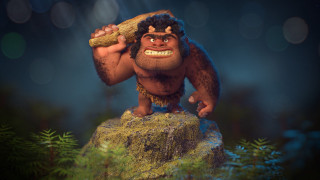 Cartoon character holding branch rock - arnold free wallpaper for desktop