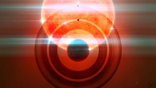 Red black sun blackhole bluehole - christopher balaskas free wallpaper