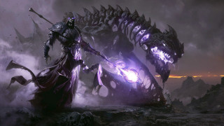 Giant monster demon rocks smoke - a giant monster free wallpaper