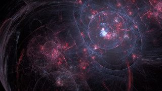 Spiral red blue fractal magic - dot free wallpaper for desktop