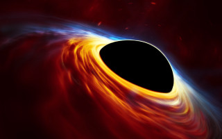 Blackhole center plasma ocean reflection - a black hole free wallpaper