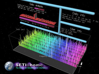 Computer screen colorful data planet - analytical art free wallpaper