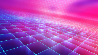 Colorful grid fence honeycomb synthwave - a grid pattern free wallpaper