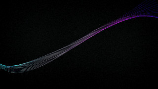 Black wave colorful lines top - a white line free wallpaper