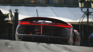 Car street building person 3D - rim free wallpaper for desktop