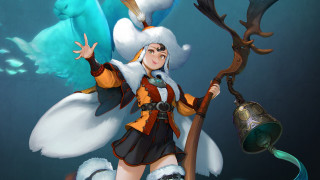 Fantasy woman bell bird league - a bell free wallpaper