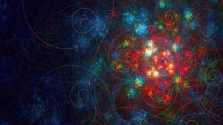 Colorful fractal pattern swirl bubble - a colorful pattern free wallpaper