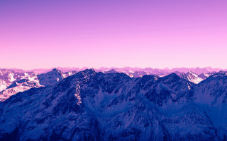Mountain range pink sky plane 4 - carl hoppe free wallpaper