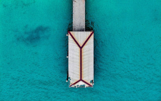 Docked boat pier minimalism award - a pier free wallpaper