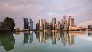 City skyline water clouds architecture 2 - adrian zingg free wallpaper
